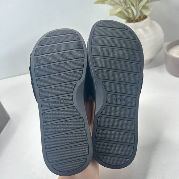 Vionic Palm Roni Suede Slides Sandals Black VS385/15271928 Women’s US 5 NWB - Picture 8 of 10